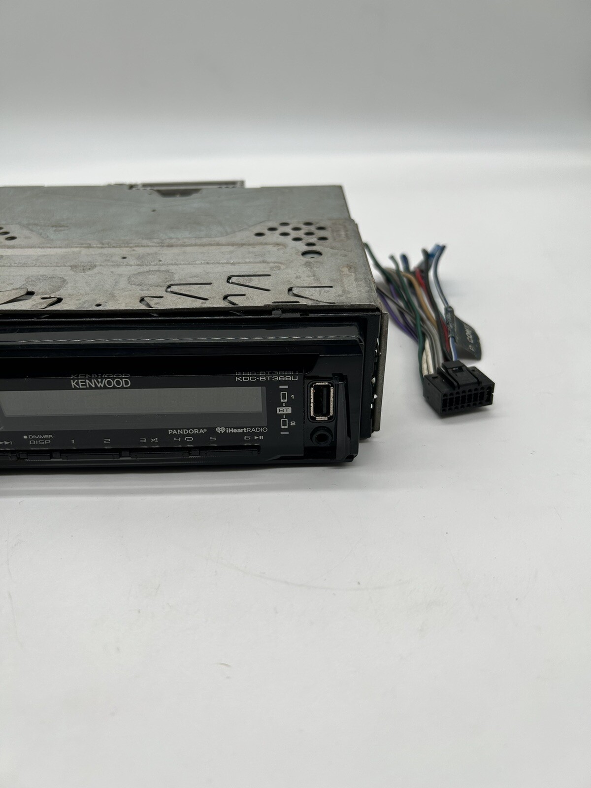 kenwood kdc-bt368u cd bluetooth receiver car stereo Powers On As Is *READ*