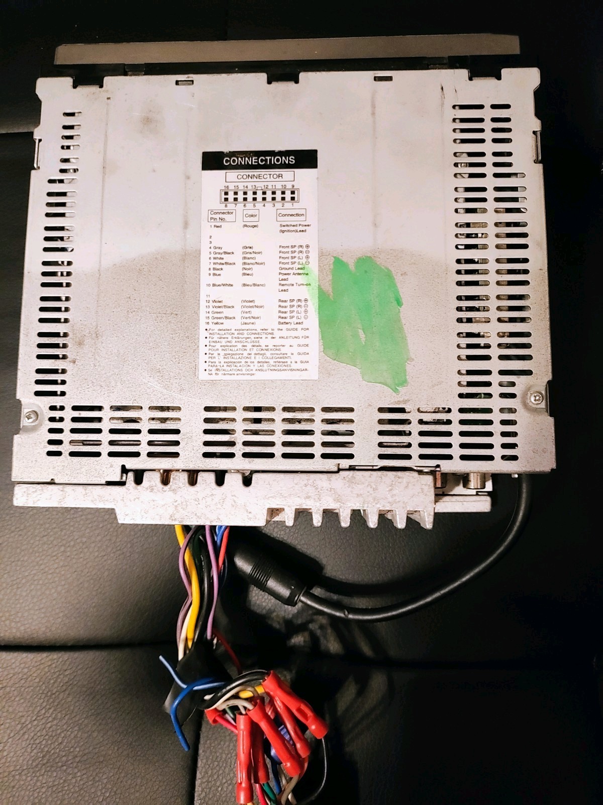 Old school Alpine CDE-9841 CD Receiver.