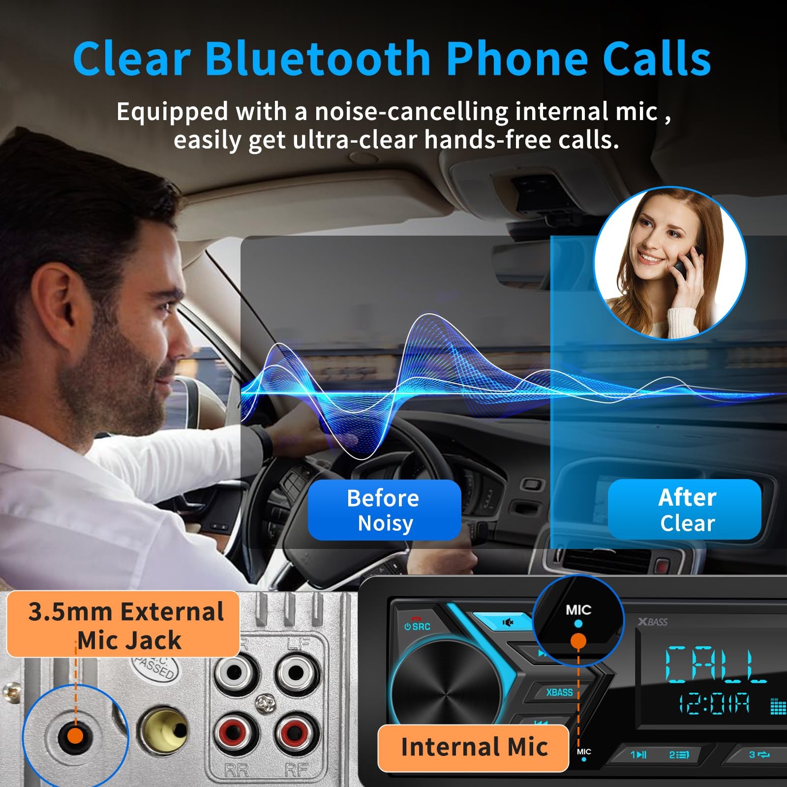 Boss Estereo De Pantalla Para Coche Carro Auto Multimedia Car Stereo LCD Bluetoo