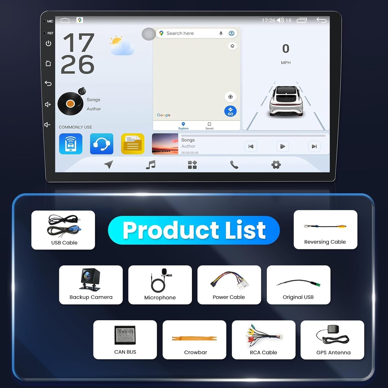 Car Radio Stereo Carplay For 2010-2016 Jeep Compass 4+64G 10in Quad Core CarPlay