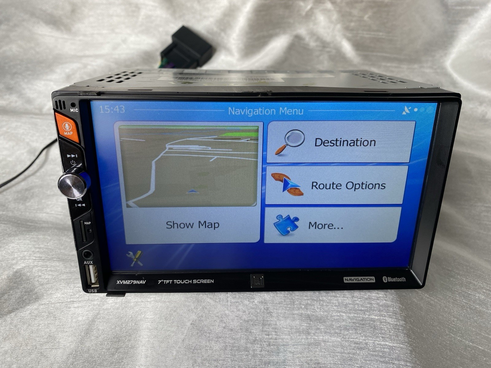 Dual 7″ LCD Navigation Media Receiver AM/FM Car Radio Tuner 2DIN, Mod XVM279NAV