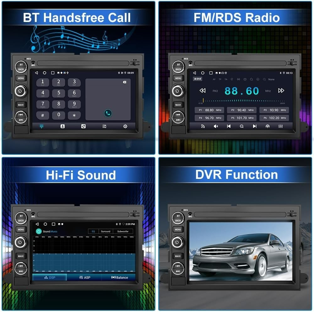 7″ 32G Android Auto Carplay for Ford F150 Expedition Fusion 2004-2014 +More