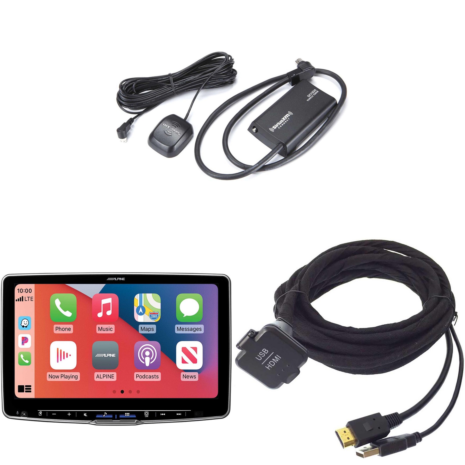 Alpine Halo11 iLX-F511, KCU-315UH USB / HDMI Extension Cable with SXV300v1 Sa…