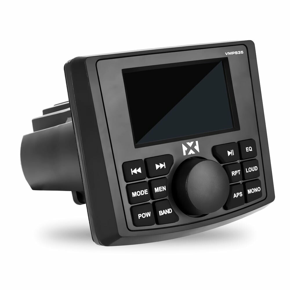 NVX VMPS35 | ATV/UTV/Marine Water-resistant 3″ Stereo with Remote