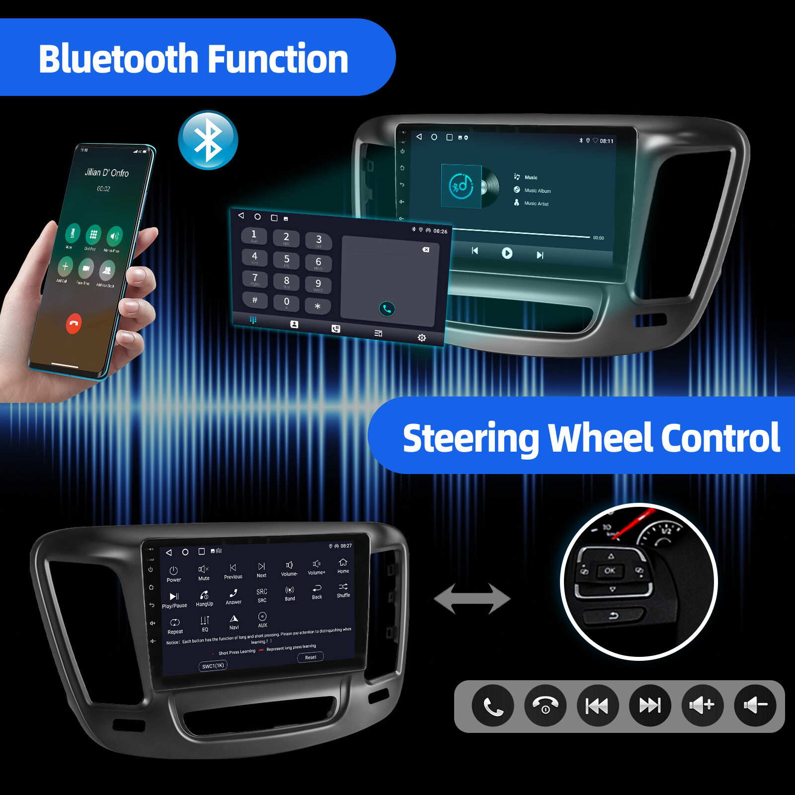 4+64GB For 2015-2019 Chrysler 200 200C 200S Android Car Stereo Radio carplay Cam