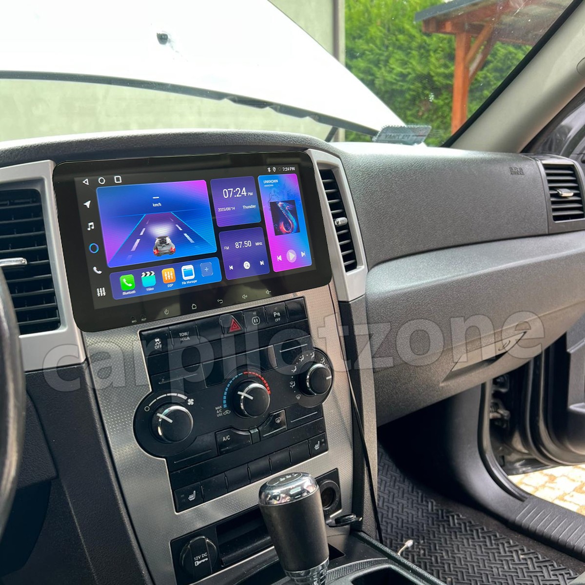 Wifi CarPlay Android 15.0 Radio GPS Stereo 64G For Jeep Grand Cherokee 2005-2011