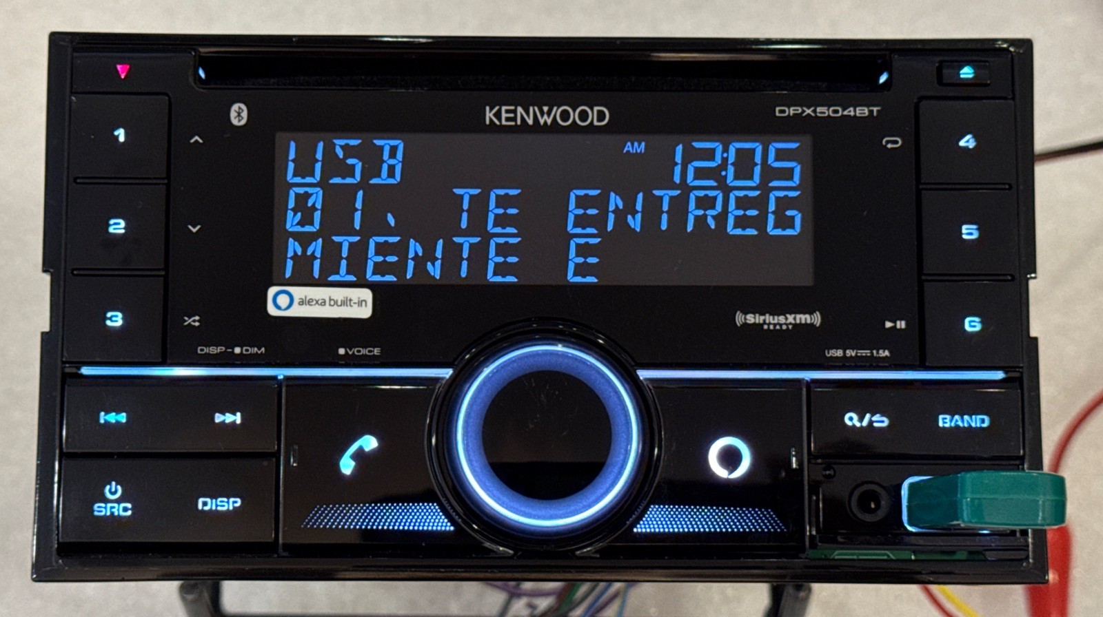 KENWOOD DPX504BT Bluetooth Car Audio Apple Android Play Radio USB CD