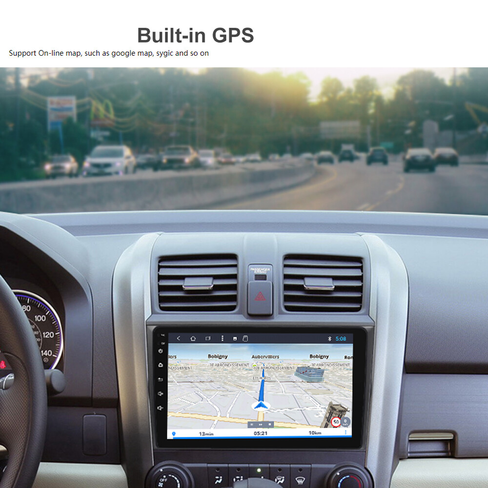 2 Din Quad Core Car Radio GPS Andoid 10 For Honda CRV 2007 2008 2009 2010 2011