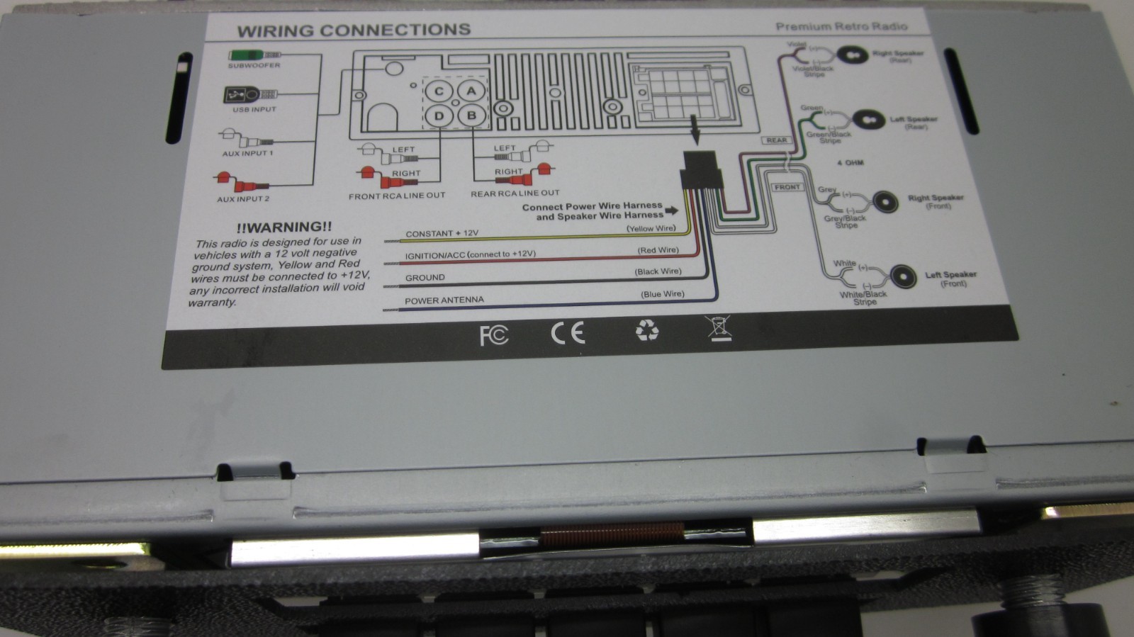 Ford Falcon XC Radio AM FM Bluetooth USB MP3 inputs BRAND NEW Fairmont Cobra