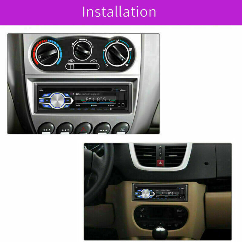 1DIN Car Radio Stereo DVD CD Player AUX-IN MP3 USB SD FM In-Dash HandS free