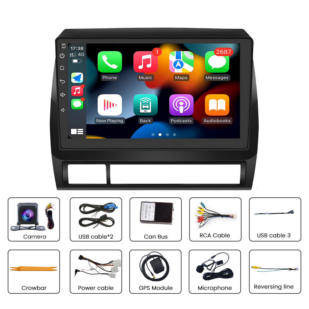 JBL Apple Carplay For Toyota Tacoma 2005-2013 Android Car Stereo Radio Head Unit