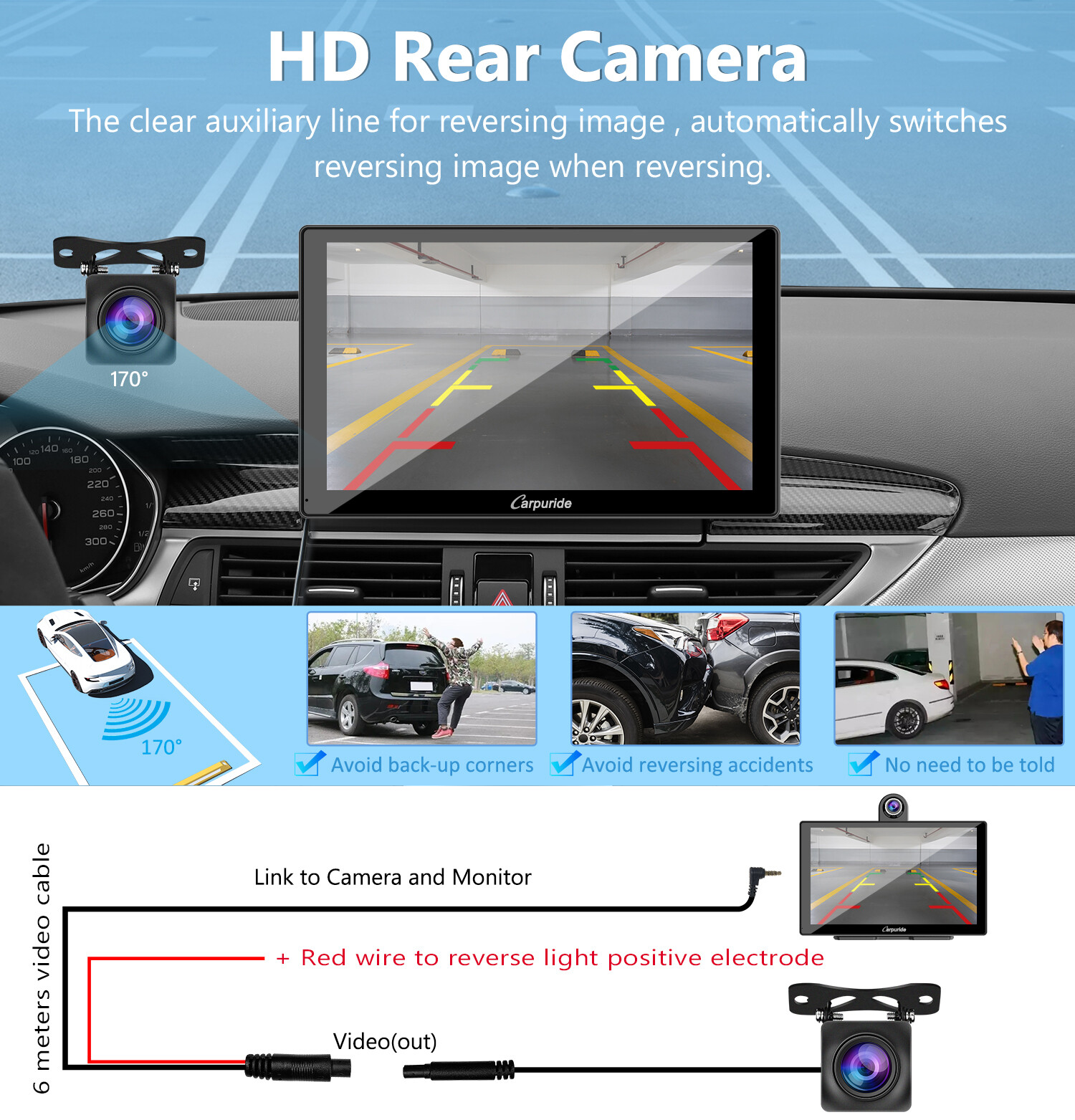 Carpuride 9″ Car Bluetooth Wireless Apple CarPlay Android Auto TouchScreen Radio