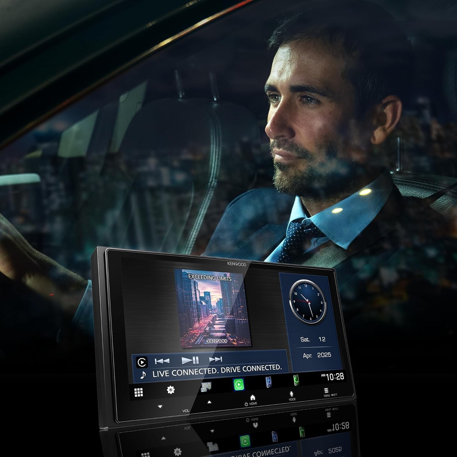Kenwood DMX8710S AM FM HD 6.2″ Car Stereo, Wireless Apple CarPlay, Android Auto