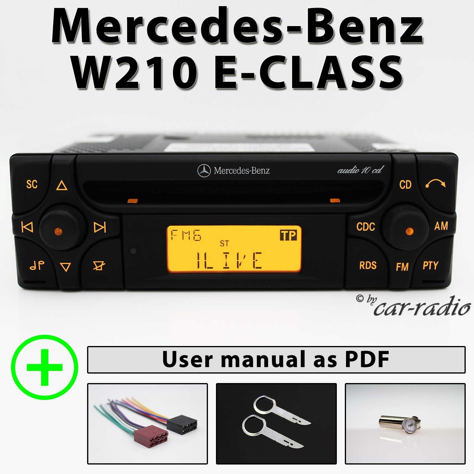 Mercedes W210 Car Stereo Audio 10 CD MF2910 OEM Radio Genuine E-Class S210 V210
