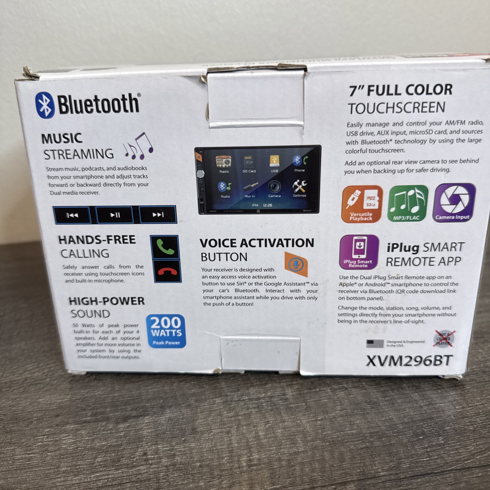Dual Electronics XVM296BT 7″ LED Touchscreen Mechless Digital Radio…
