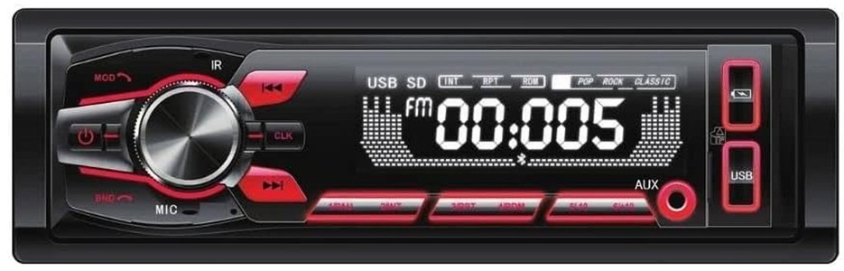 Cerwin Vega CV15BT – Car Multimedia 1- Din Receiver w/Bluetooth /USB ( Refurbish