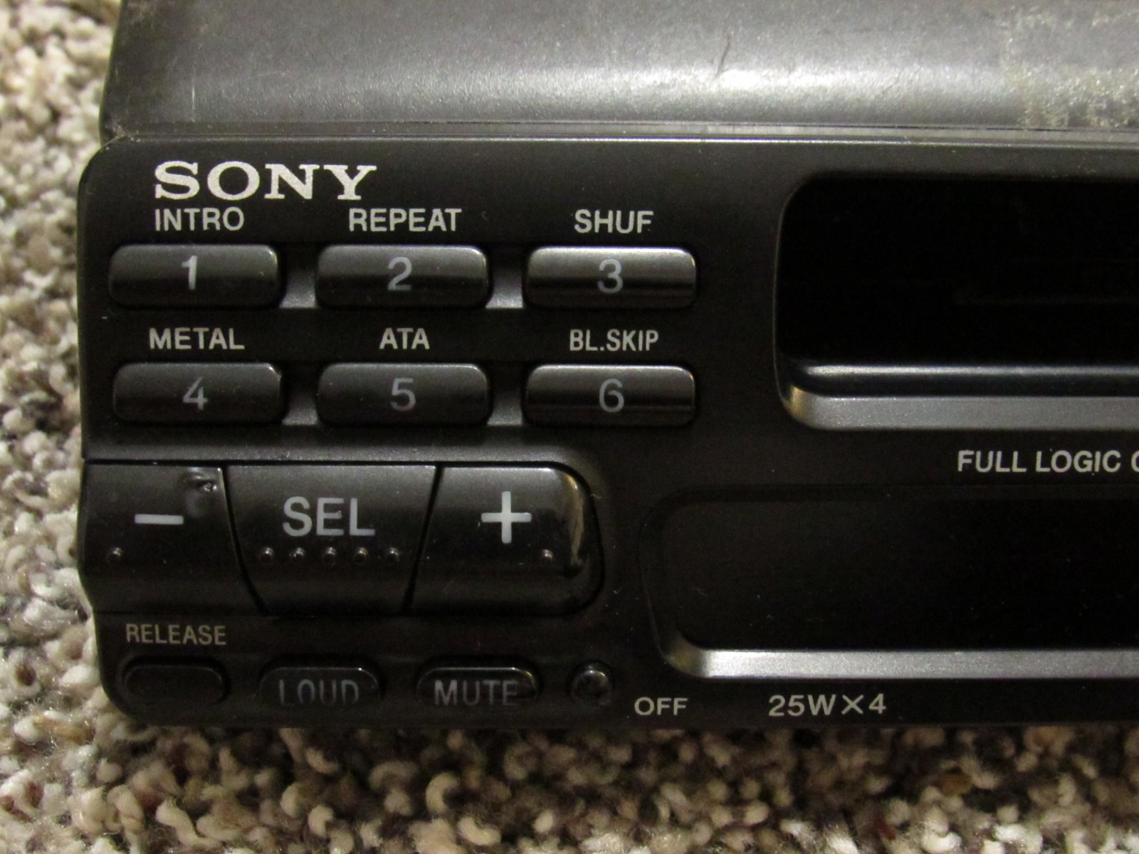 Vintage Sony XR-C210 Car Stereo Detachable Face with Case Parts Only Works