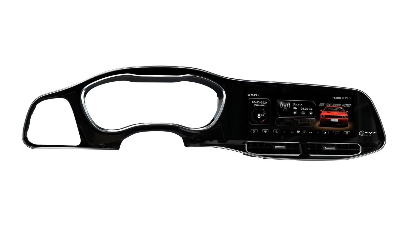 64G For 2010-2024 Dodge Challenger SRT Hellcat CarPlay Car Stereo Radio GPS Navi