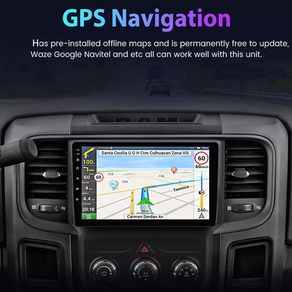Android 13.0 Car Stereo Radio GPS Carplay For Dodge Ram 1500 2500 3500 2013-2018