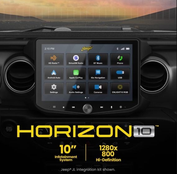STINGER IX210 HORIZON10 / 10″ MULTIMEDIA RECEVIER/ WIRELESS CARPLAY/ANDROID AUTO