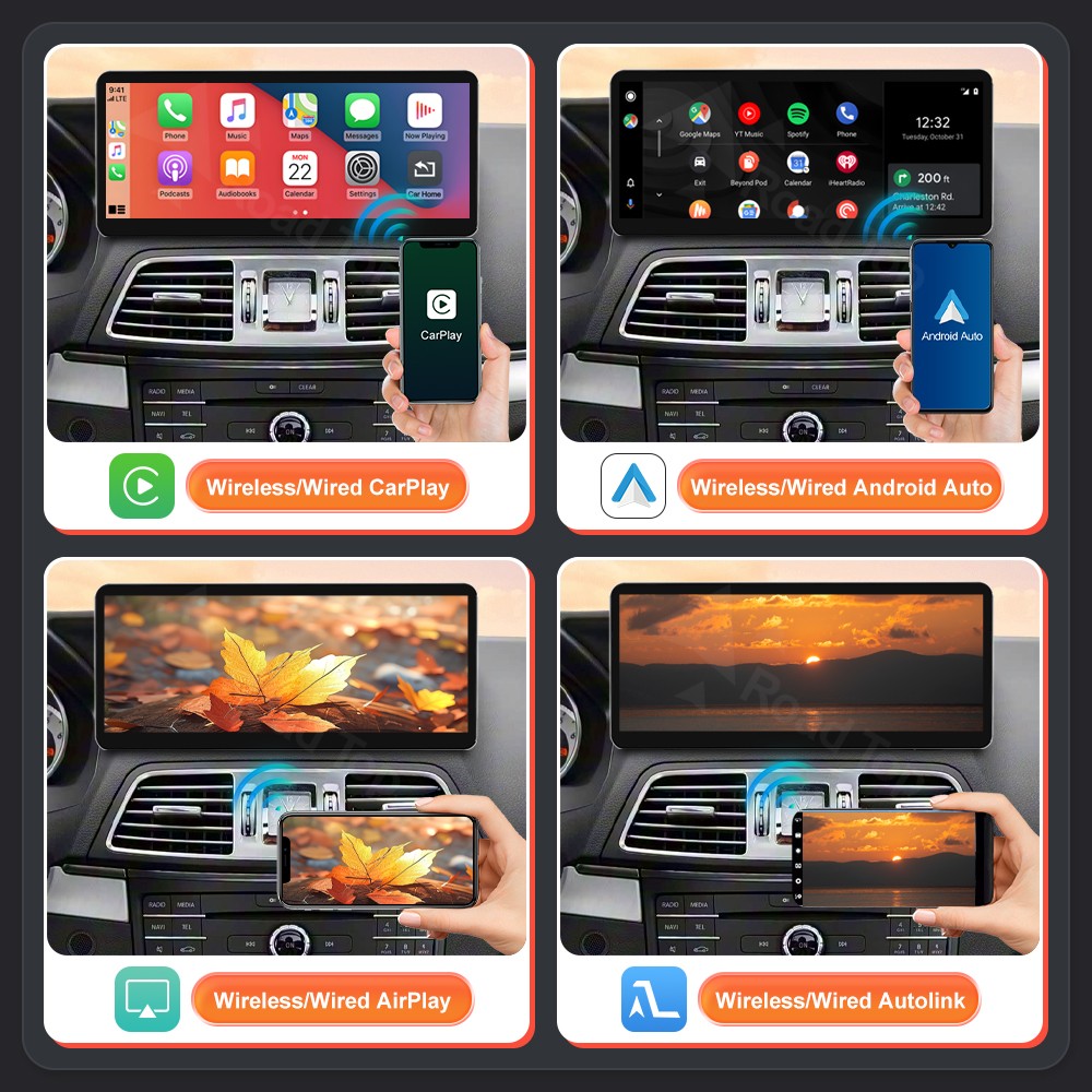 Ultra-Thin 12.3”Wireless Carplay Touchscreen For Mercedes E Coupe C207 2009-16