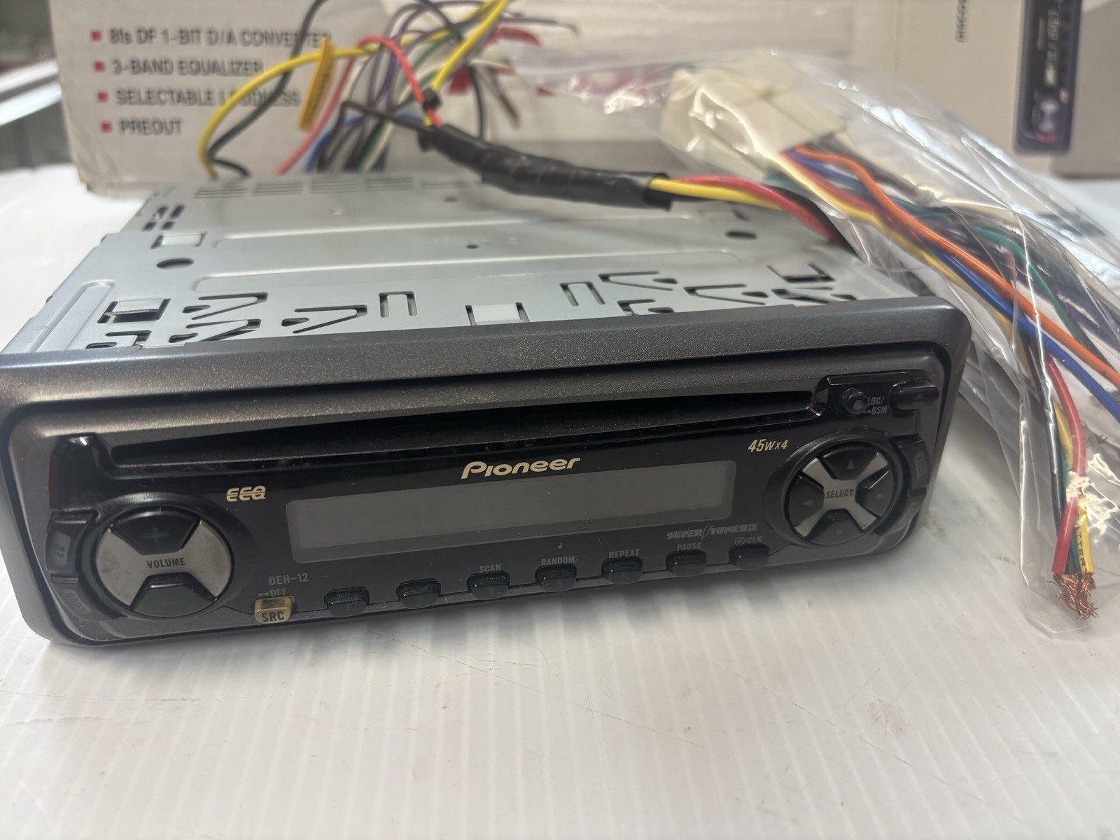 Pioneer High Power Cd Player, radio DEH-12 at 45w, Appears NOS