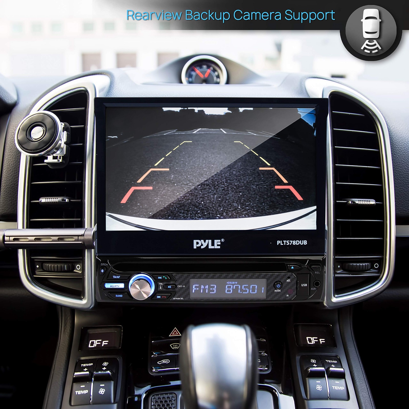 Pyle Single DIN 7″ Touchscreen Bluetooth Stereo CD/DVD Receiver