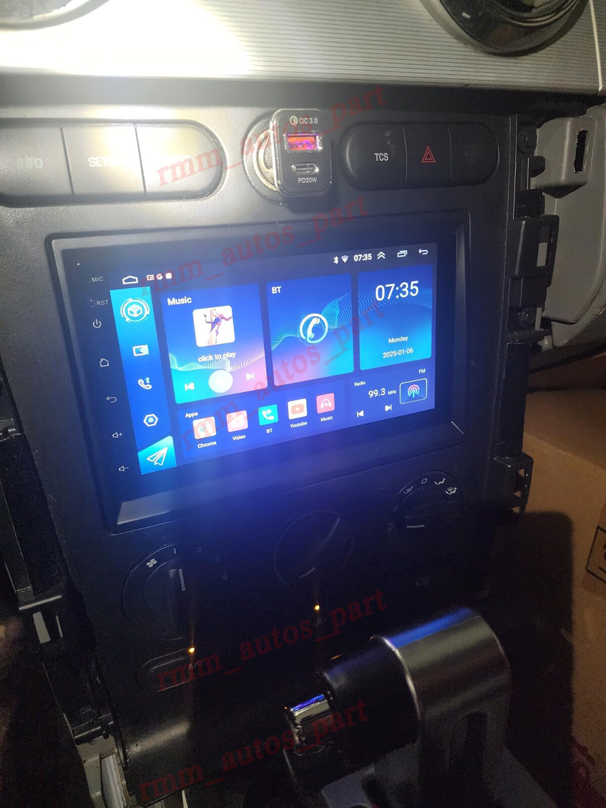 For 2005-2009 Ford Mustang Carplay Car Radio Android 15 2+64G AI Voice Control