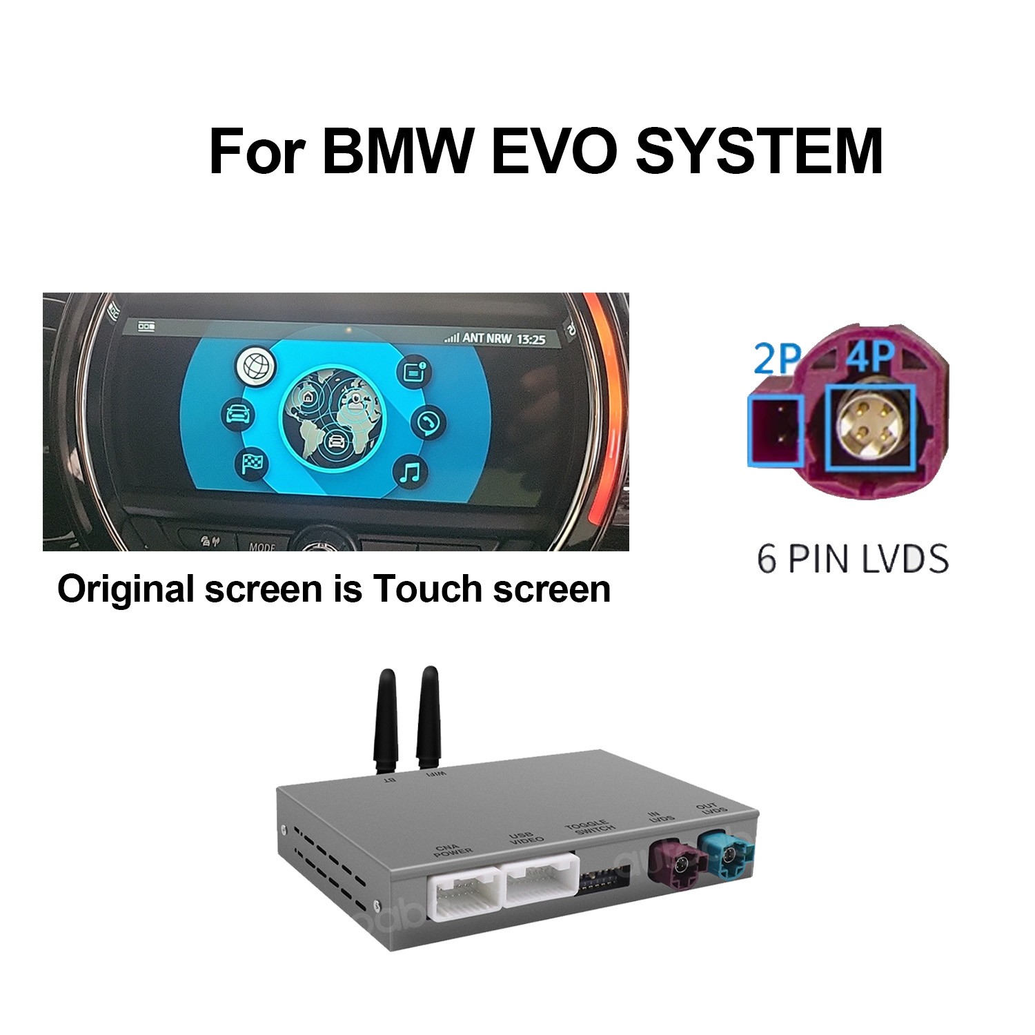 Android Auto/Wireless CarPlay for BMW MINI NBT CIC CCC EVO 1 2 3 4 5 6 7 Series