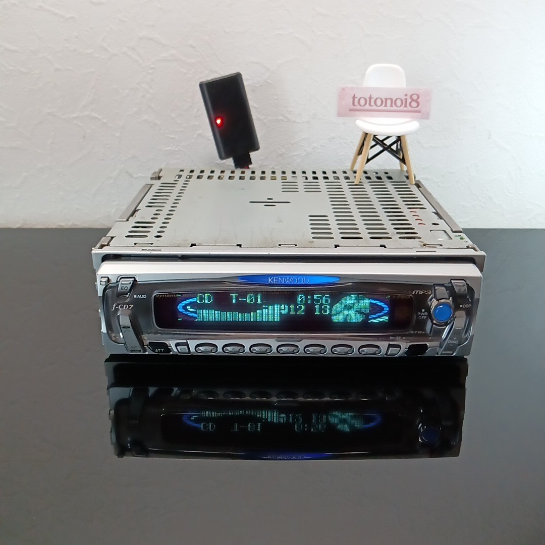 Kenwood F-CD7 1DIN CD Car Audio FM Tuner DSP EQ Bluetooth JDM Ships 1 Day