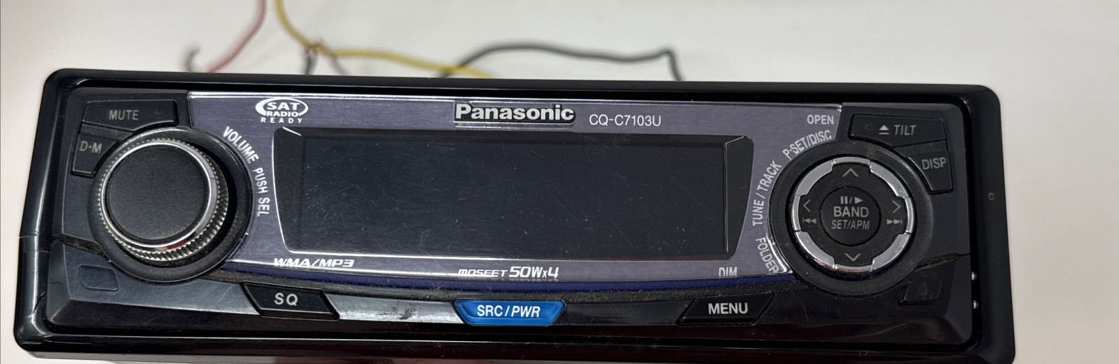 Panisonic CQ C7103U car stereo deck Race Cars On 3D Matrix Display 50×4 TESTED
