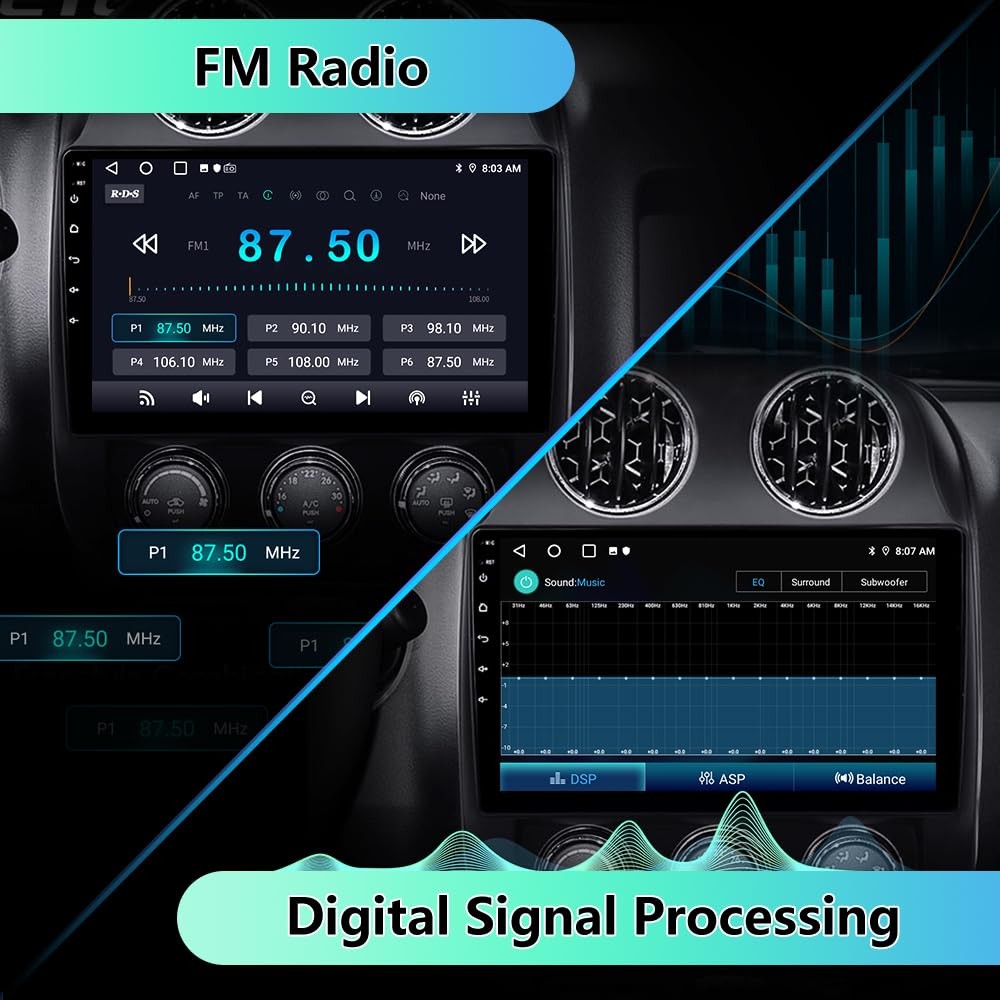 Eaglenav 10.1 Inch Car Radio For Jeep Patriot Compass 2010-2016 Android 13 Car