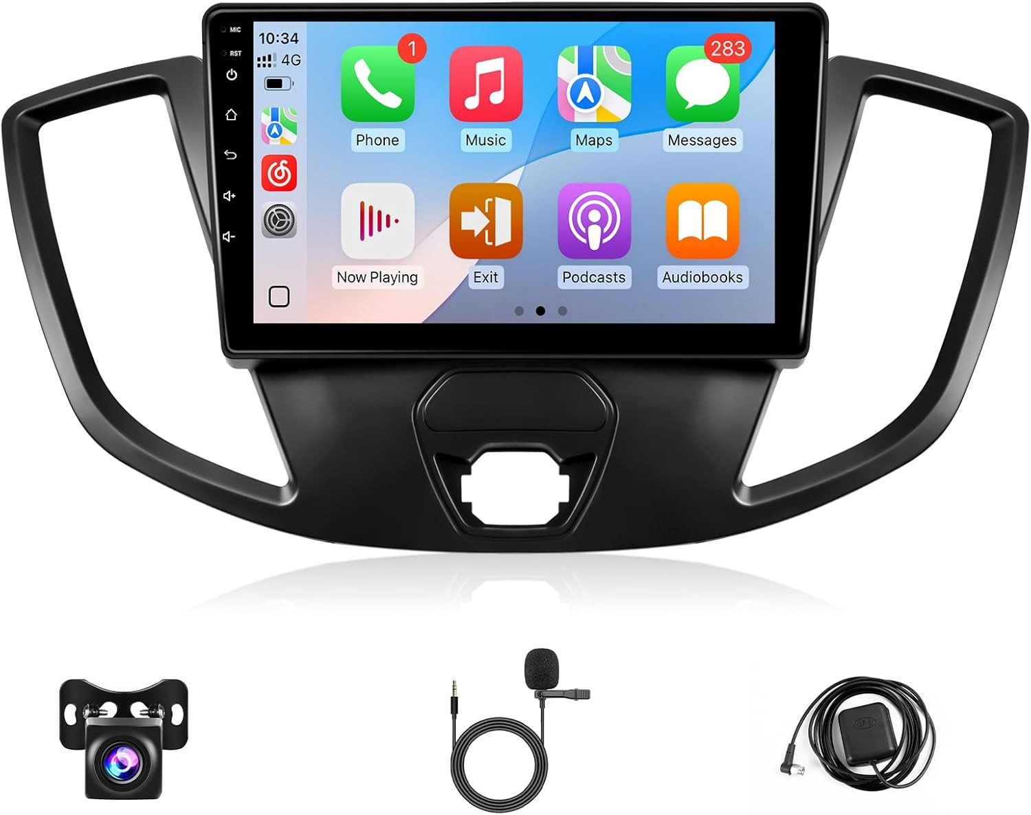 Car Radio for Ford Transit 2013-2019 Stereo with Wireless Carplay Android Auto,