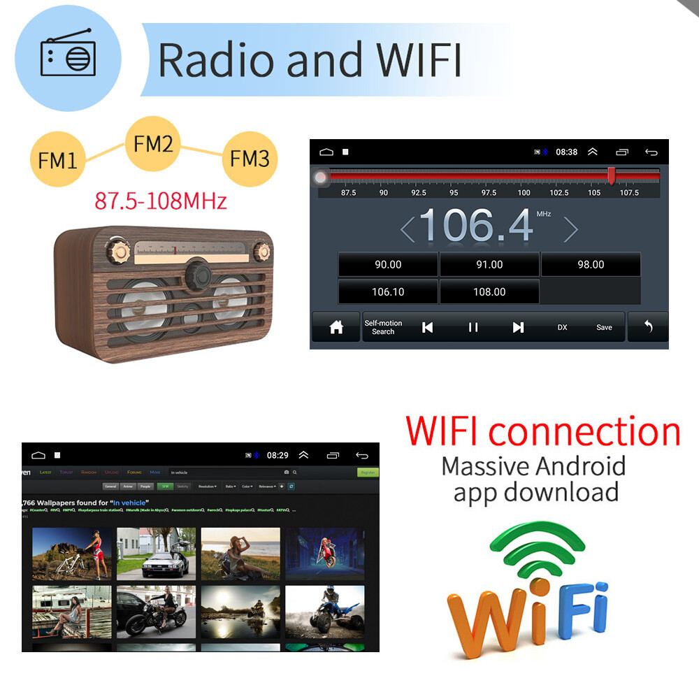10.1″ Double 2 Din Car Stereo Radio Android 10 GPS Wifi Touch Screen MP5 Player
