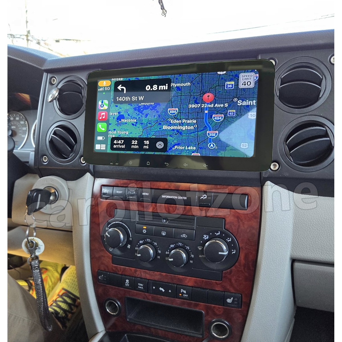 10.33” For Jeep Commander 2008-2011 Android 15 Stereo Radio GPS BT Carplay 2+64G