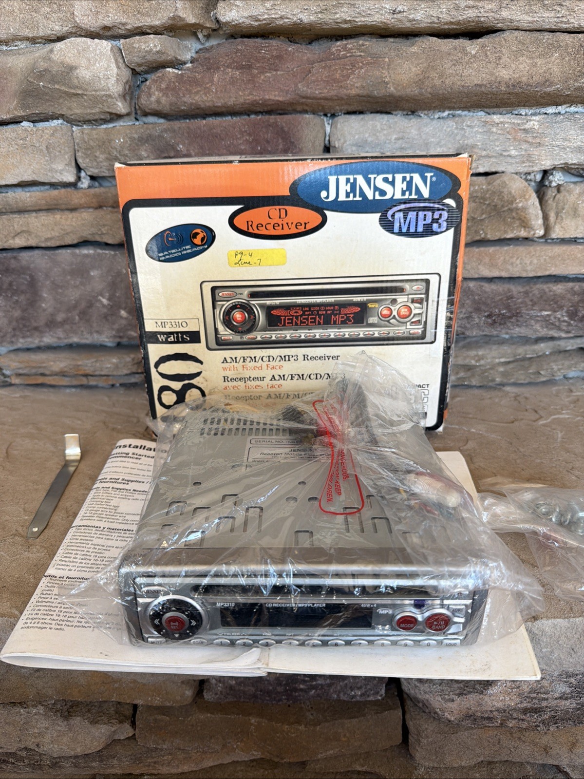 90s Y2K Jensen MP3310 CD MP3 Receiver w/ AUX Car Stereo Open Box