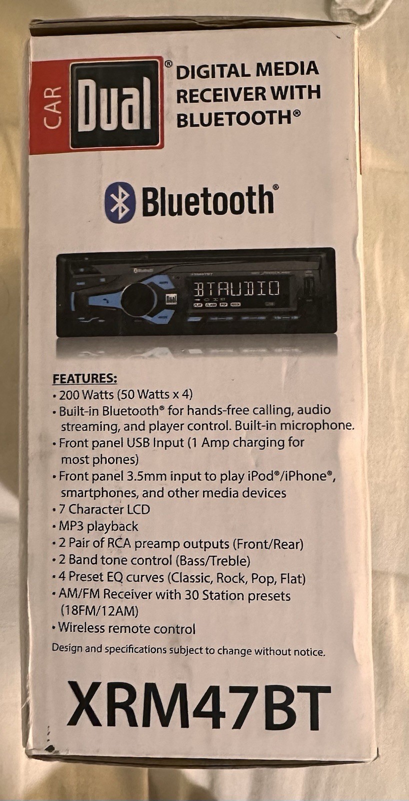 Dual • Digital Media Receiver w/ Bluetooth • 200W • XRM47BT • Brand New/Open Box