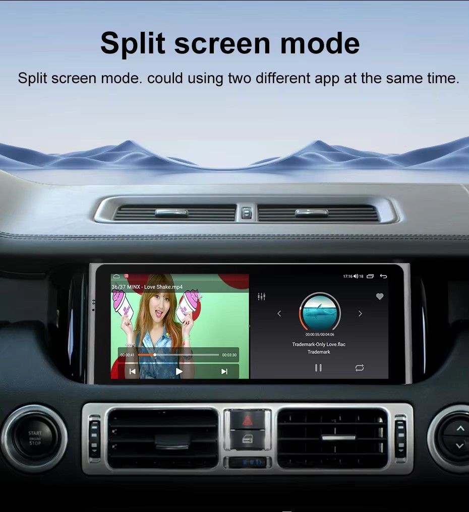 10.25″ Vertical Android Radio For Land Range Rover V8 L322 2005-2012 4+46GB