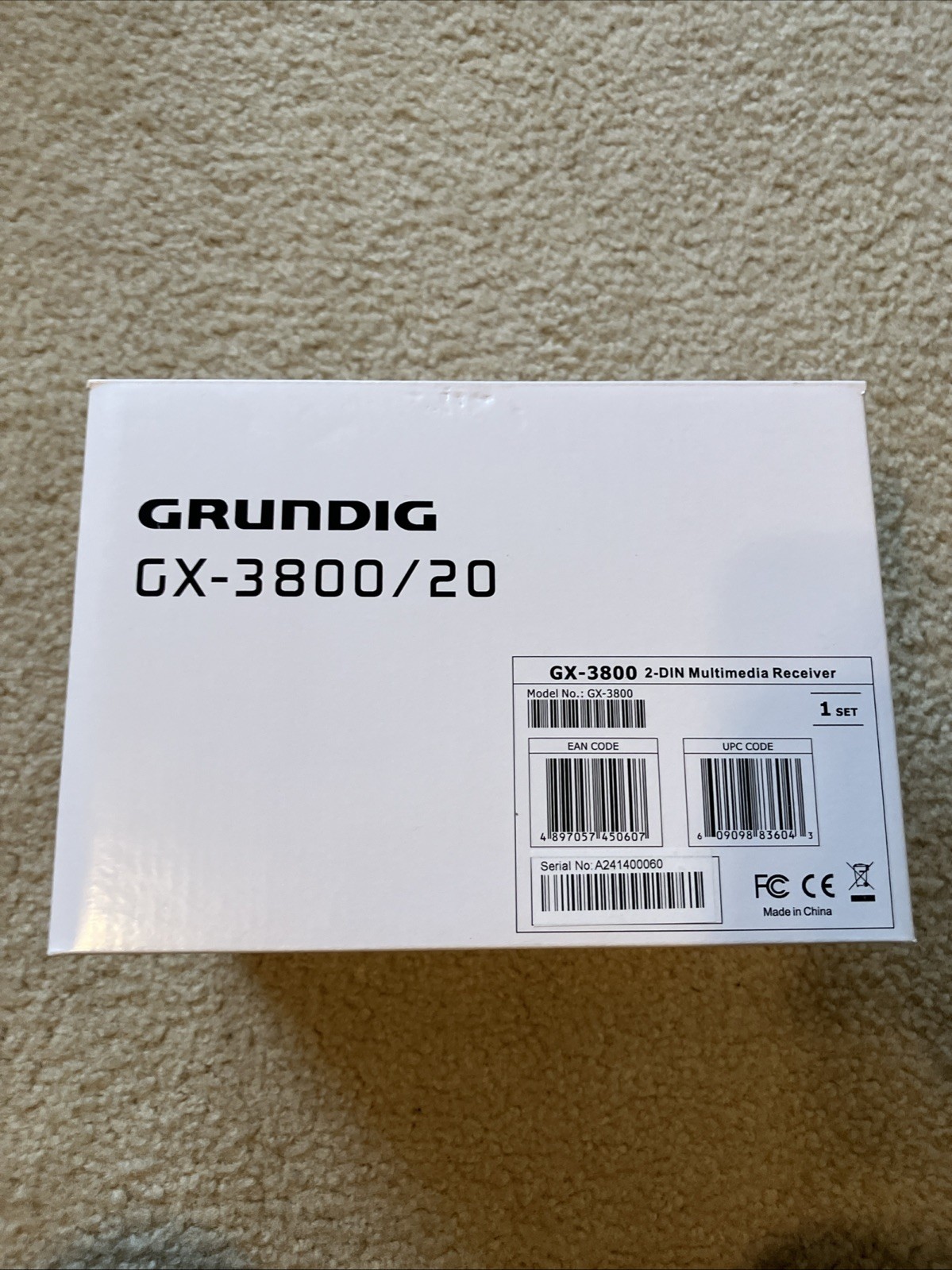 Grundig GX-3800 Double DIN Touchscreen CarPlay Android Auto Bluetooth Head Unit
