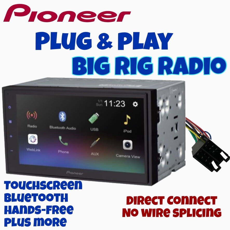 Pioneer FREIGHTLINER Touchscreen Double Din Receiver Android/Apple Plug & Play