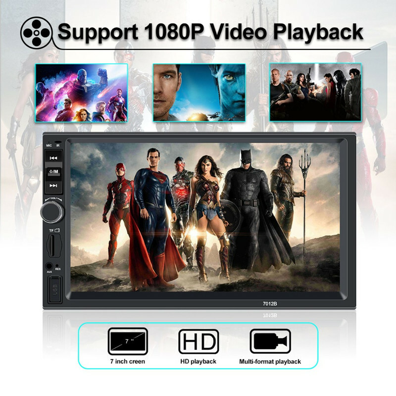 Car Multimedia Player Bluetooth Rearview MP5 Touch Video playback Radio Recorder