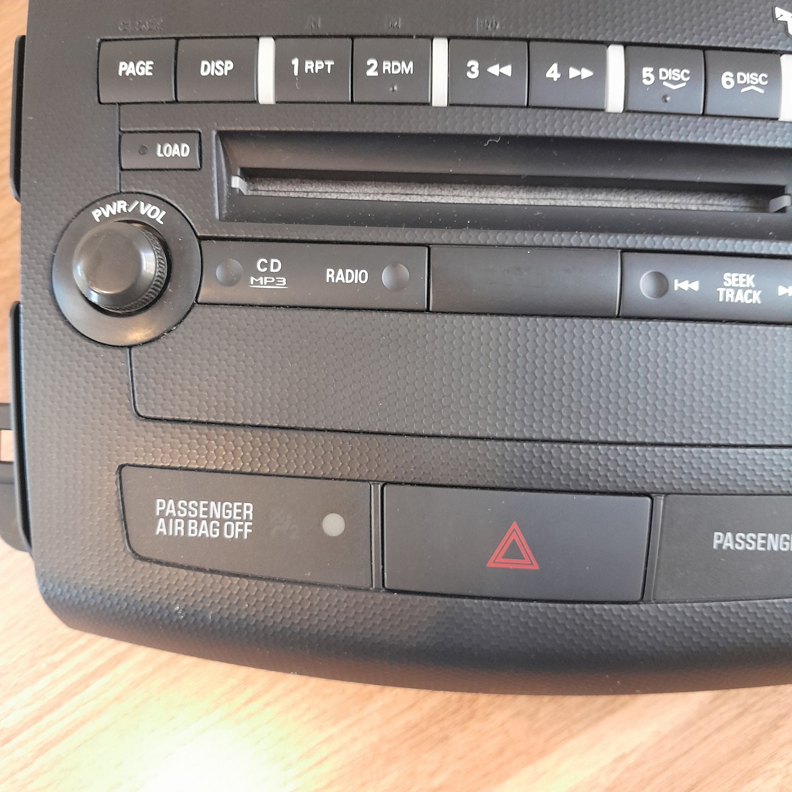 Mitsubishi 07-08 Lancer Outlander Radio Control Panel w Hazard Button 8002A859XA