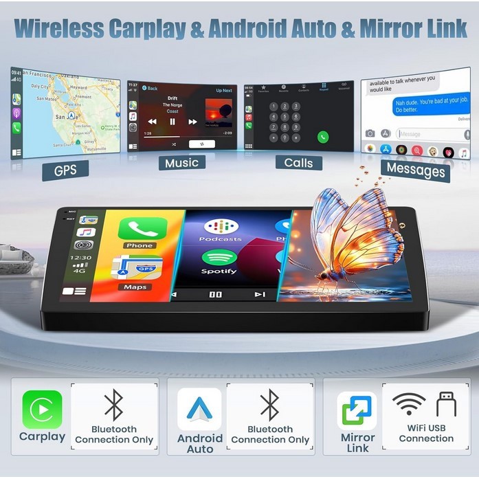 Toyota Corolla EX Radio 4G+128G 2005 -2012 Android 15 Apple CarPlay