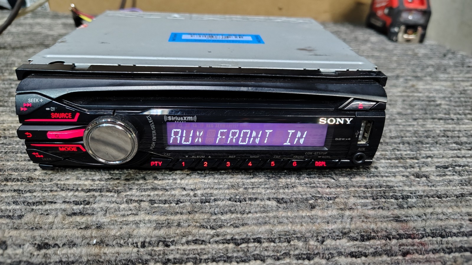 Sony CDX-GT57UP MP3/USB/CD Player In Dash Receiver Tested ✅