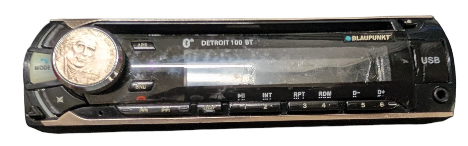 Blaupunkt BT 100 Detroit CD & MP3 Receiver FACEPLATE ONLY