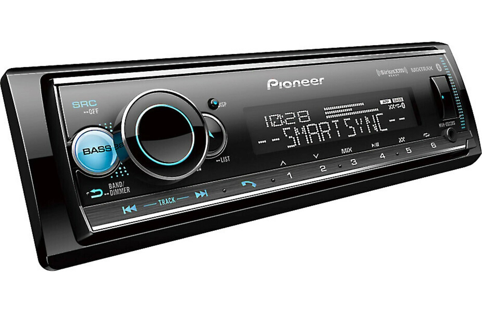 Pioneer MVH-S522BS Bluetooth Media Android iPhone AM FM XM Pandora Aux USB RCA 3