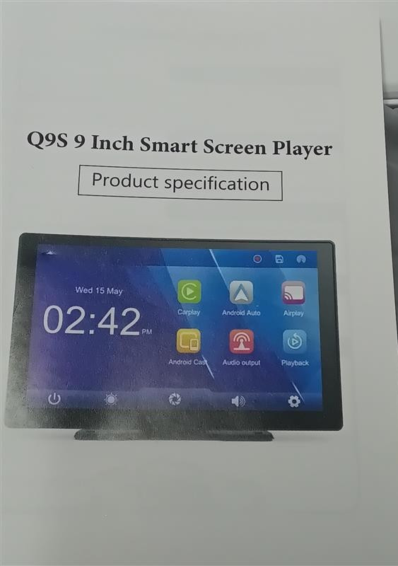Wireless Smart Screen Stereo With Camera Model Q9S – Black