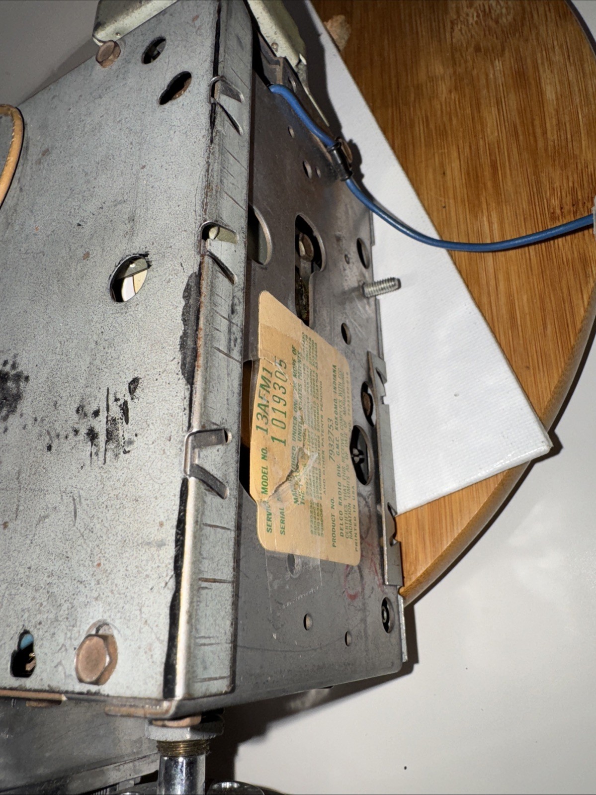 Rare DELCO Radio GMC Model 13AFM1 Serial 1019305 Hard To Find