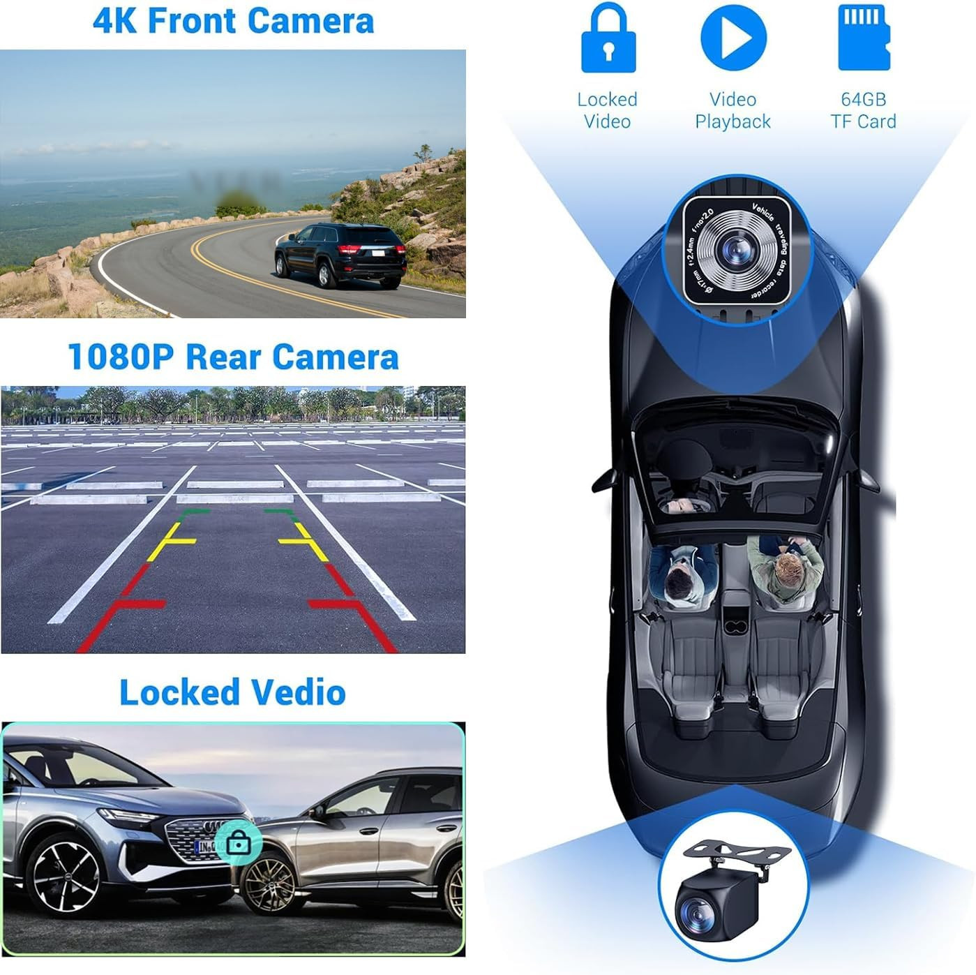 10.26″ Wireless Portable Carplay Screen Carplay & Android Auto Car Stereo 360 Ro