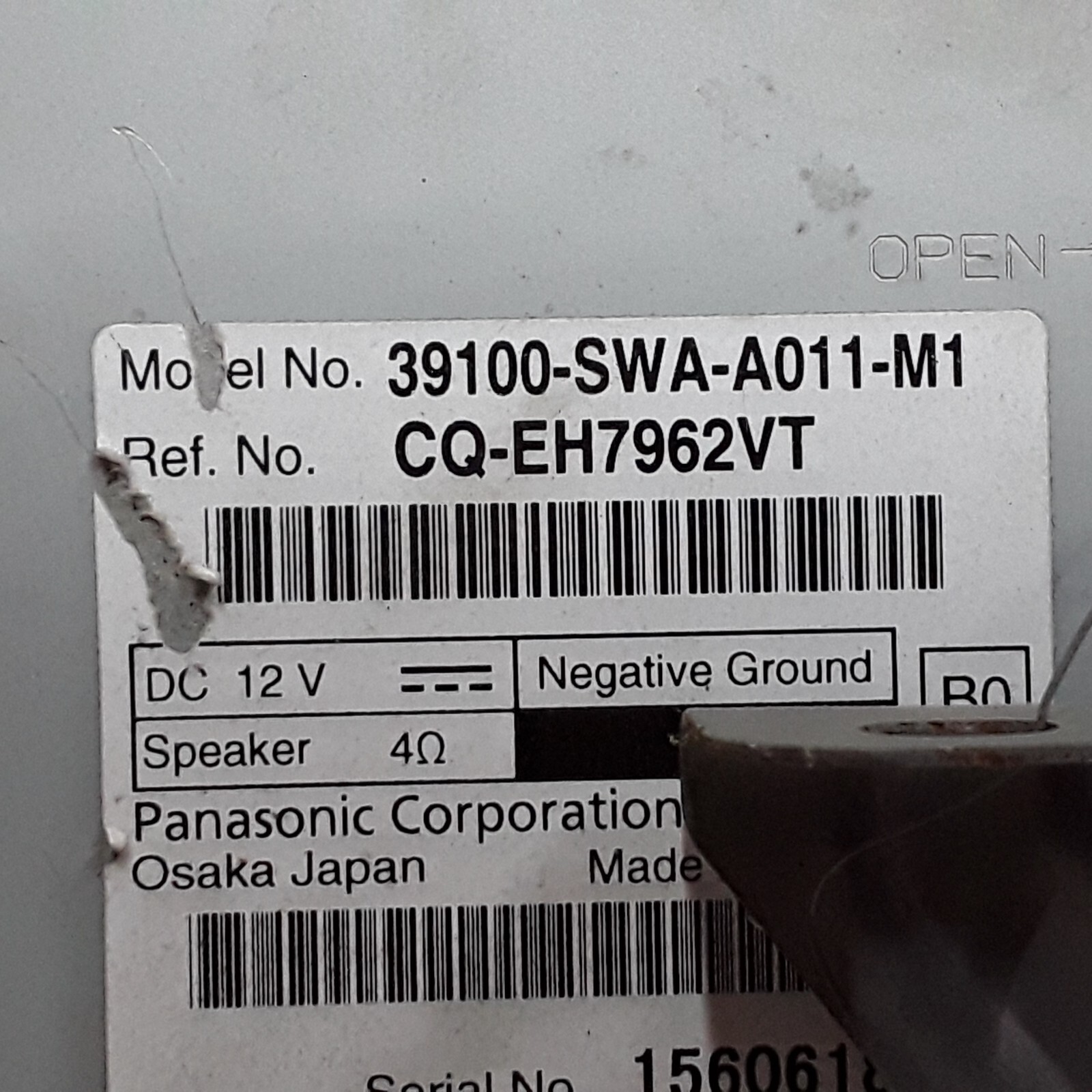 11 2011 Honda CRV AM FM 6 disc CD radio receiver 39100-SWA-A011-M1 OEM
